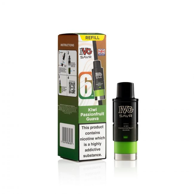 IVG Savr Kiwi Passionfruit Guava box & pod