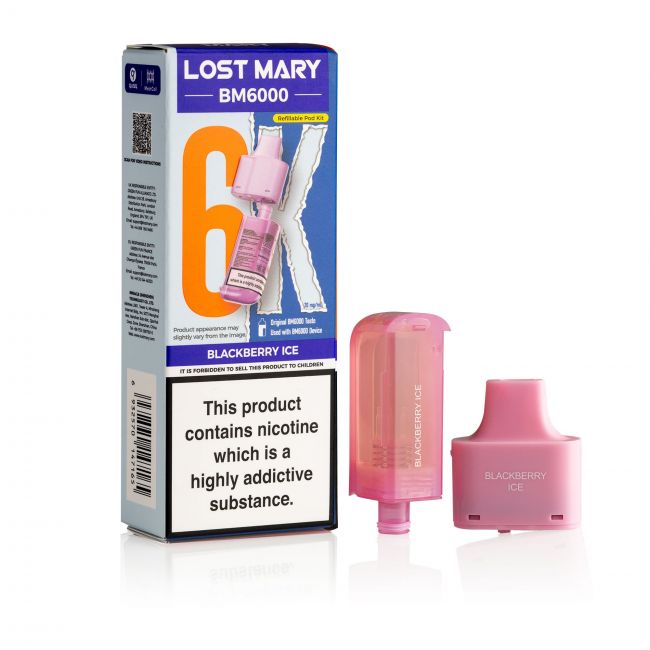Lost Mary BM6000 Blackberry Ice Pod & Box