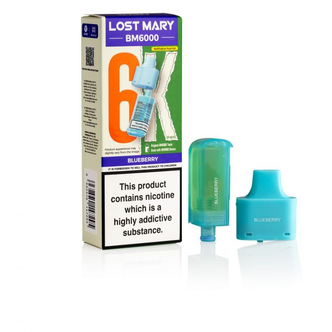 Lost Mary BM6000 Blueberry Pod & Box