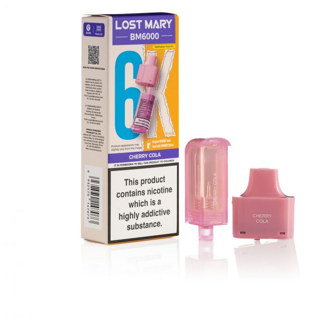 Lost Mary BM6000 Cherry Cola Pod & box