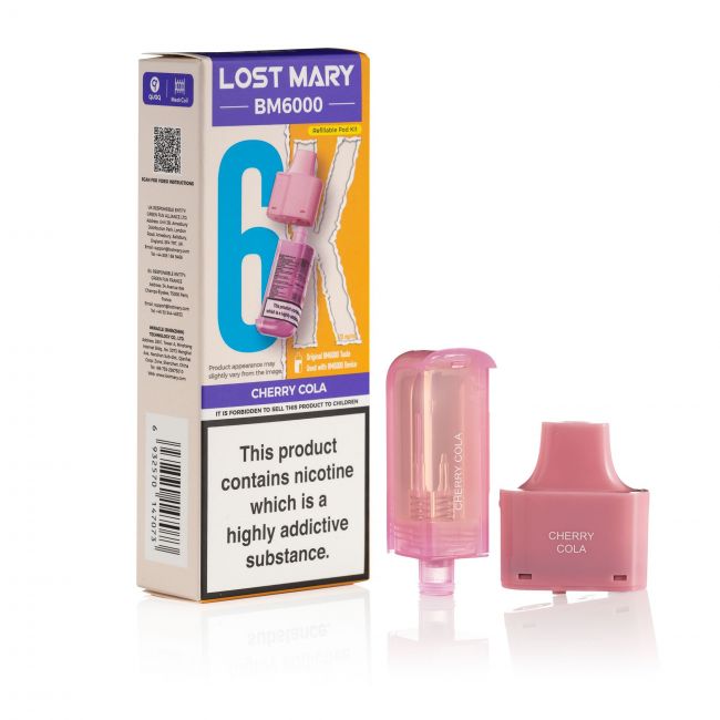 Lost Mary BM6000 Cherry Cola Pod & box