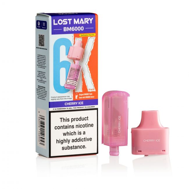 Lost Mary BM6000 Cherry Ice Pod & Box