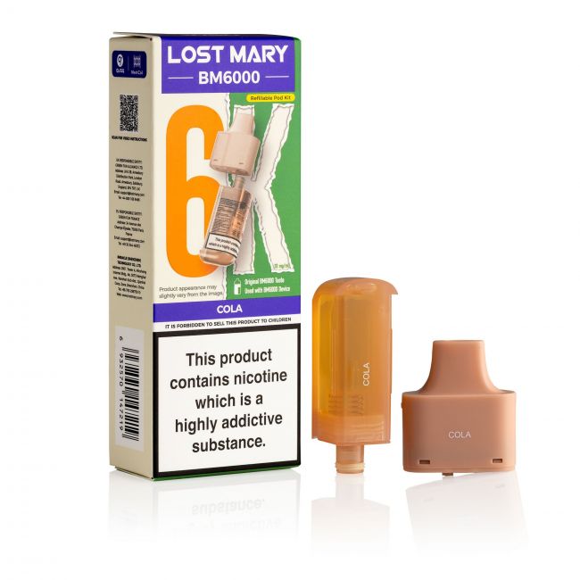 Lost Mary BM6000 Cola Pod & Box