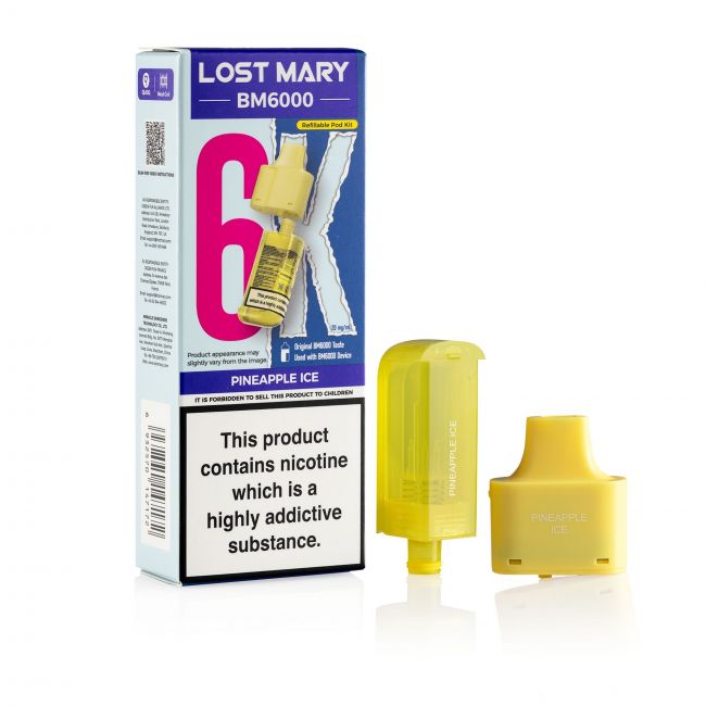 Lost Mary BM6000 Pineapple Ice Pod & Box