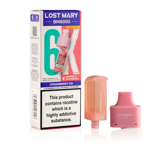 Lost Mary BM6000 Strawberry Ice Pod & Box