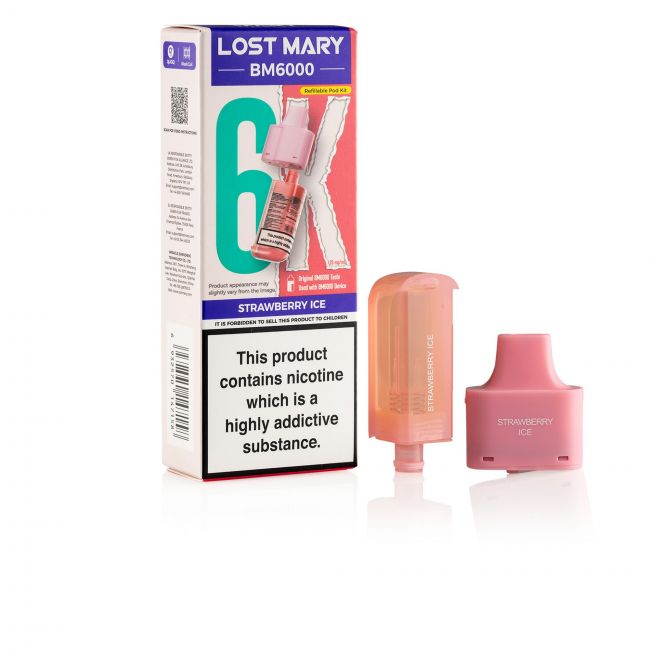 Lost Mary BM6000 Strawberry Ice Pod & Box