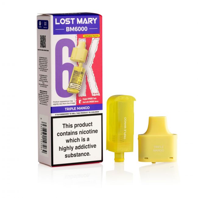 Lost Mary BM6000 Triple Mango Pod & Box