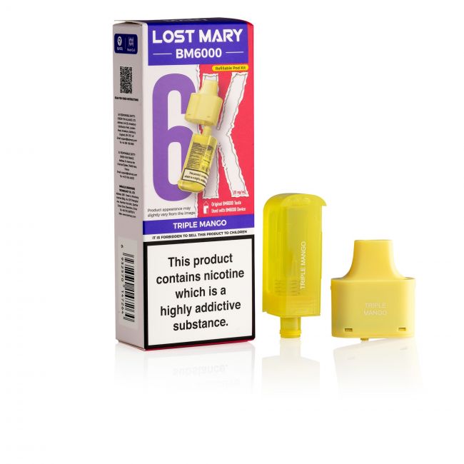 Lost Mary BM6000 Triple Mango Pod & Box