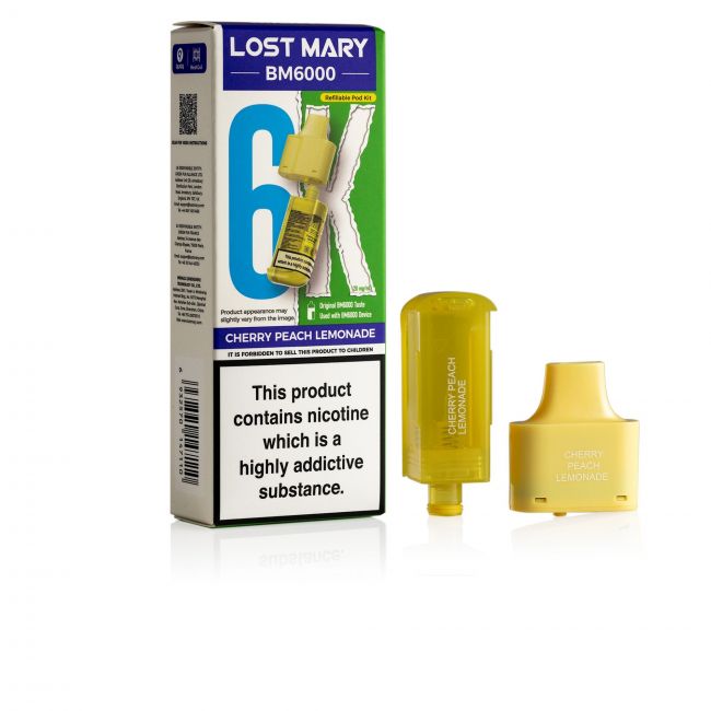Lost Mary BM6000 Cherry Peach Lemonade pods