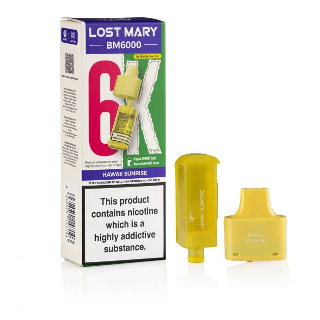 Lost Mary BM6000 Hawaii Sunrise Box and pod