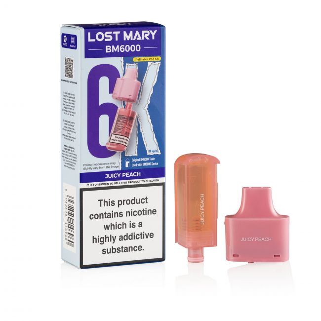 Lost Mary BM6000 Juicy Peach Box & pod