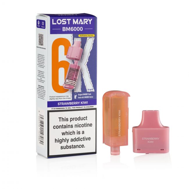 Lost Mary BM6000 Strawberry Kiwi Box and pod