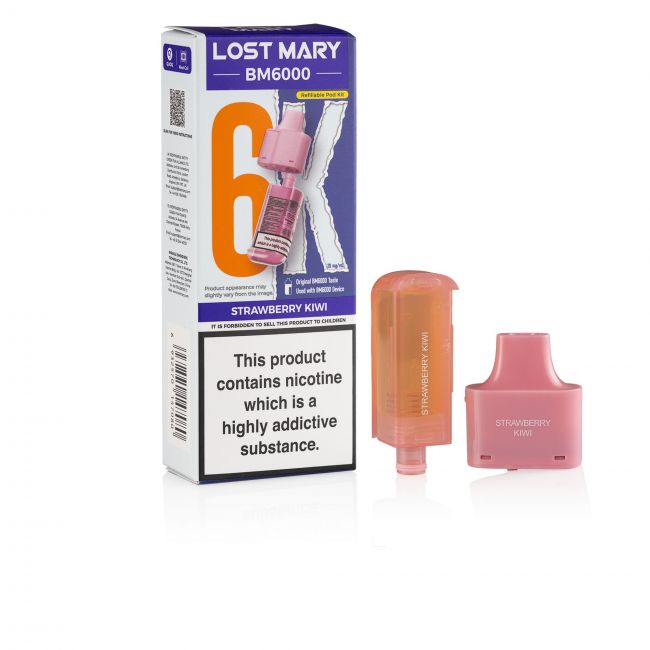 Lost Mary BM6000 Strawberry Kiwi Box and pod
