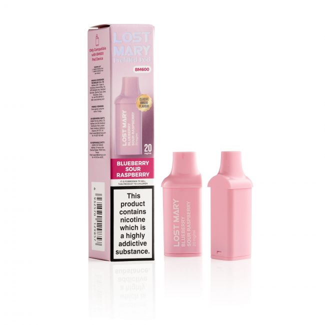 Lost Mary BM600 Blueberry Sour Raspberry Pods