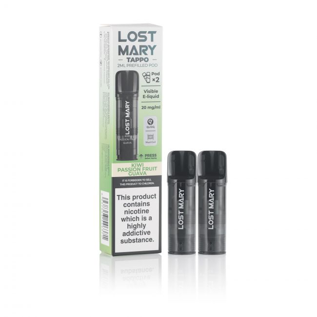 Lost Mary Tappo E-Liquid Box and Pods Kiwi Passion Fruit Guava