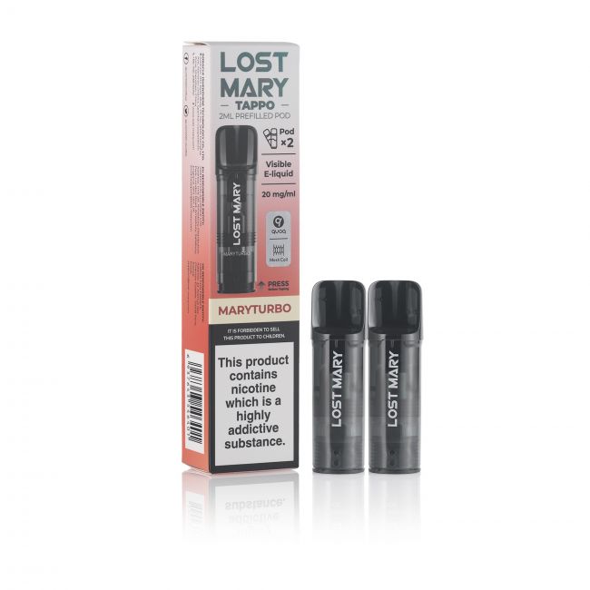Lost Mary Tappo E-Liquid Box and Pods Maryturbo