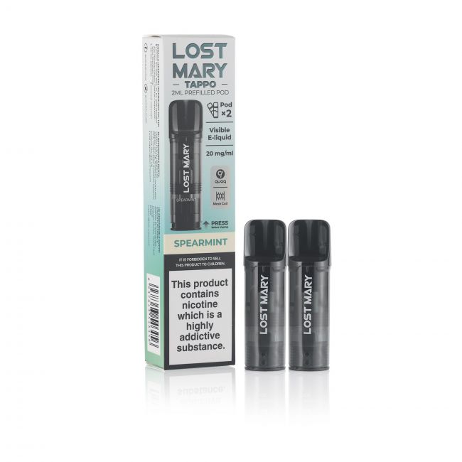 Lost Mary Tappo E-Liquid Box and Pods Spearmint