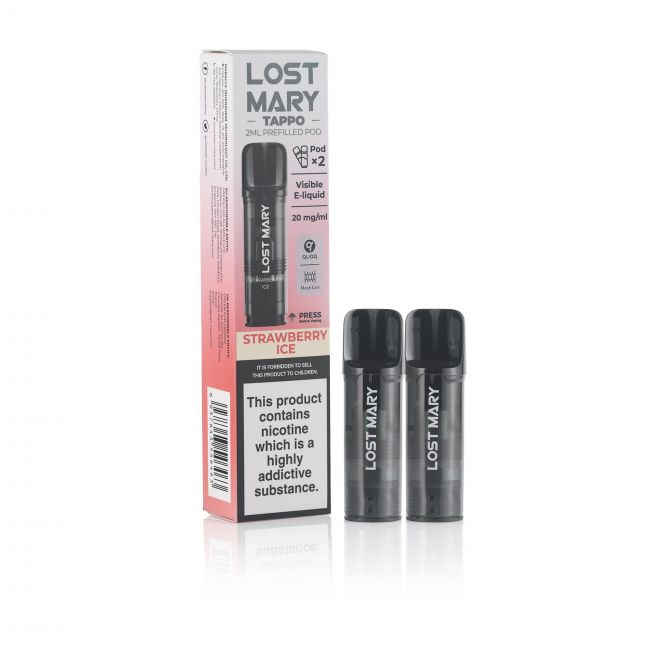 Lost Mary Tappo E-Liquid Box and Pods Strawberry Ice