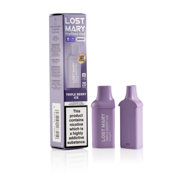 Lost Mary Triple Berry Ice pod and box
