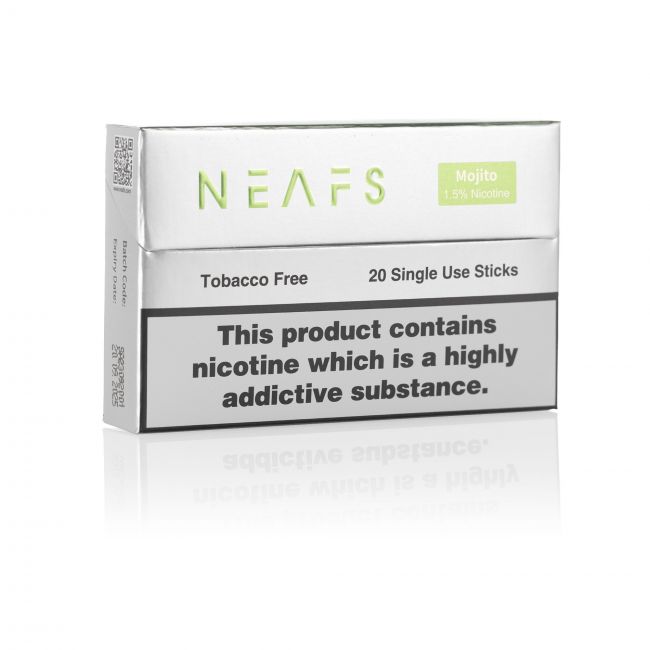 A closed pack of NEAFS Mojito sticks