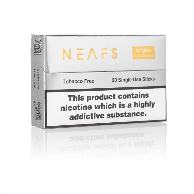 A closed pack of NEAFS Original sticks