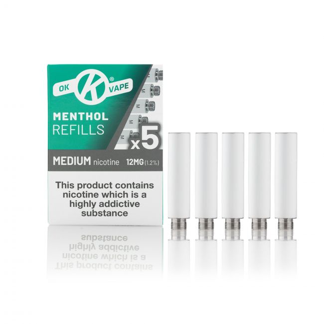 OK Vape Menthol Cartomizer Refills