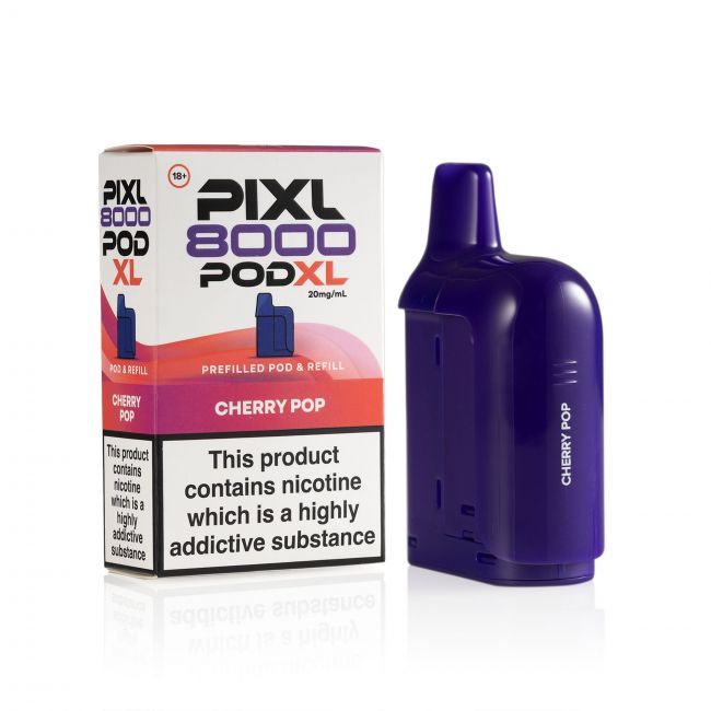 Pixl 8000 Cherry Pop pod and box