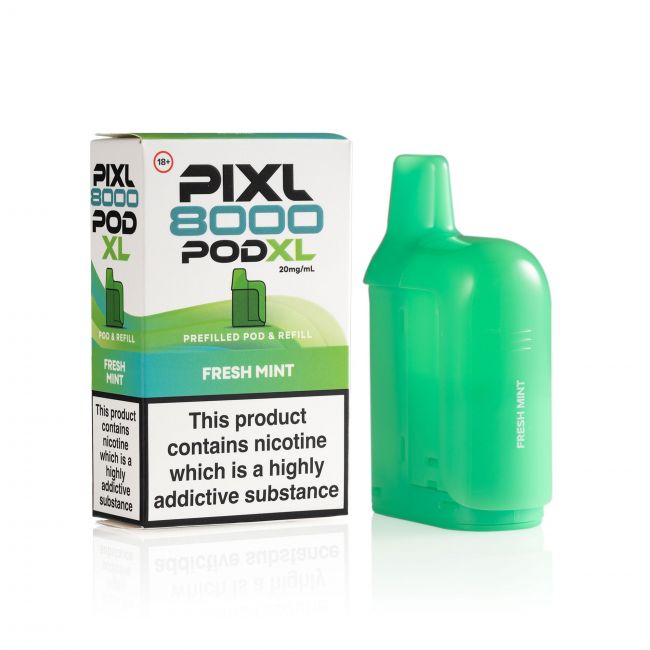 Pixl-8000-Fresh Mint-pod-and-box