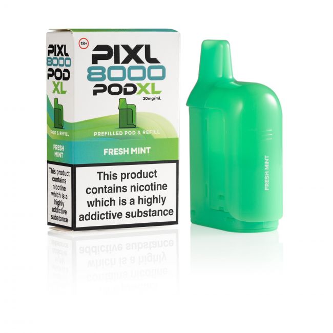 Pixl-8000-Fresh Mint-pod-and-box