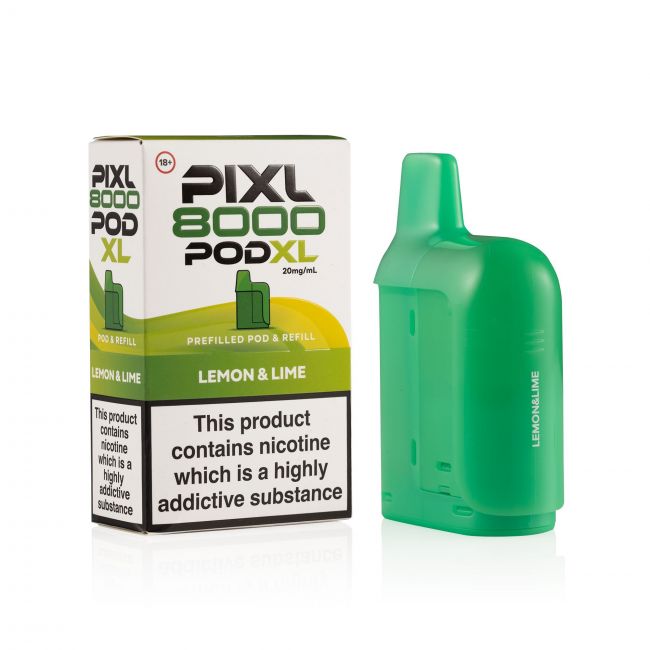 Pixl 8000 lemon & lime pod and box