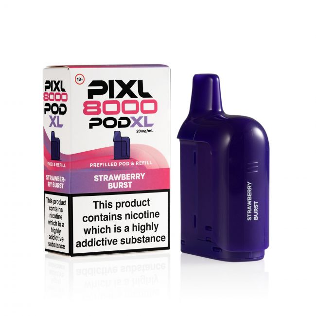 Pixl 8000 Strawberry Burst pod and box