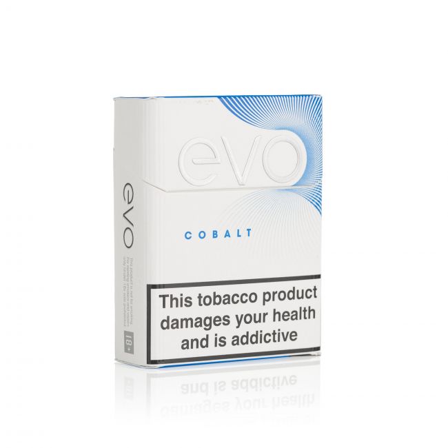 A closed pack of Ploom EVO Cobalt sticks