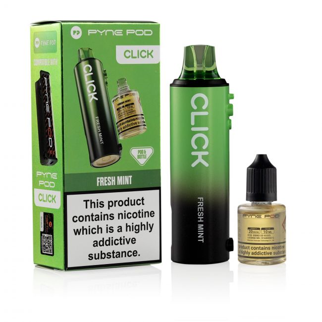 Pyne Pod Click refill Fresh Mint & box