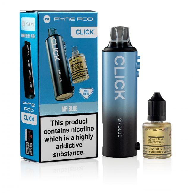 Pyne Pod Click refill Mr Blue & box