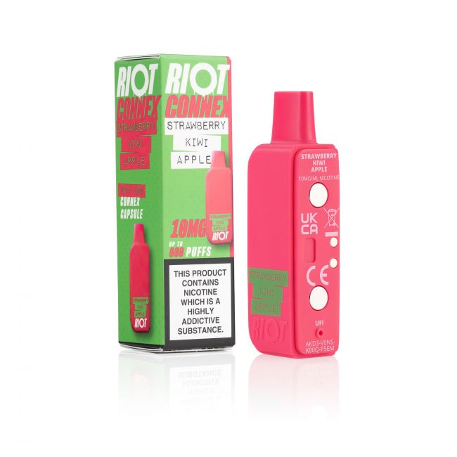 Riot Strawberry Kiwi Apple Burst Connex Box & Pod