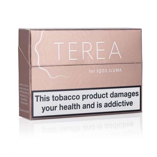 A closed pack of IQOS Terea Teak sticks
