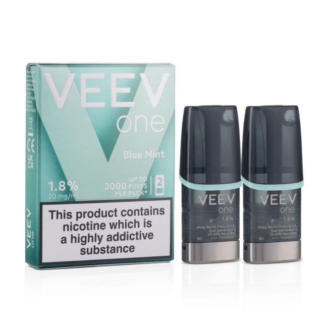 VEEV One Blue Mint Box and Pods
