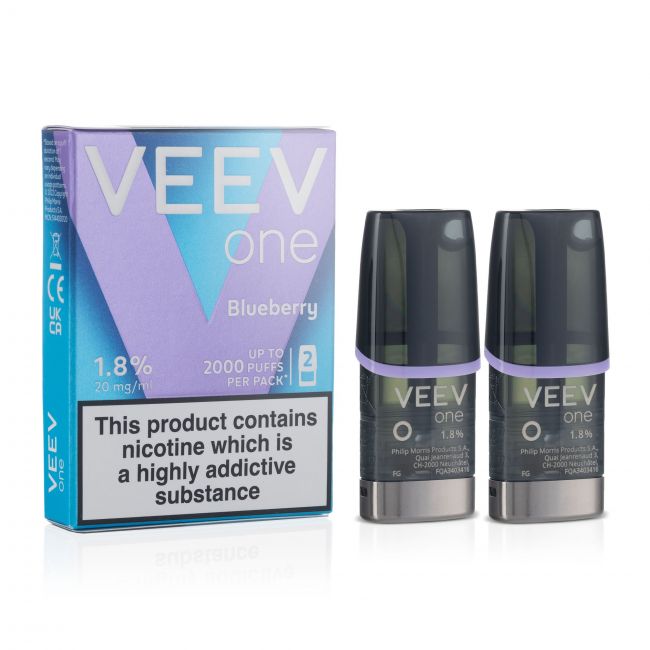 VEEV One Blueberry Box and Pods