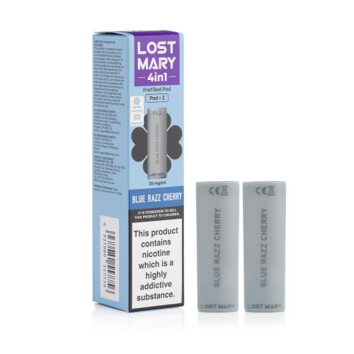 Lost Mary 4 in 1 Blue Razz Cherry Pods | ET UK