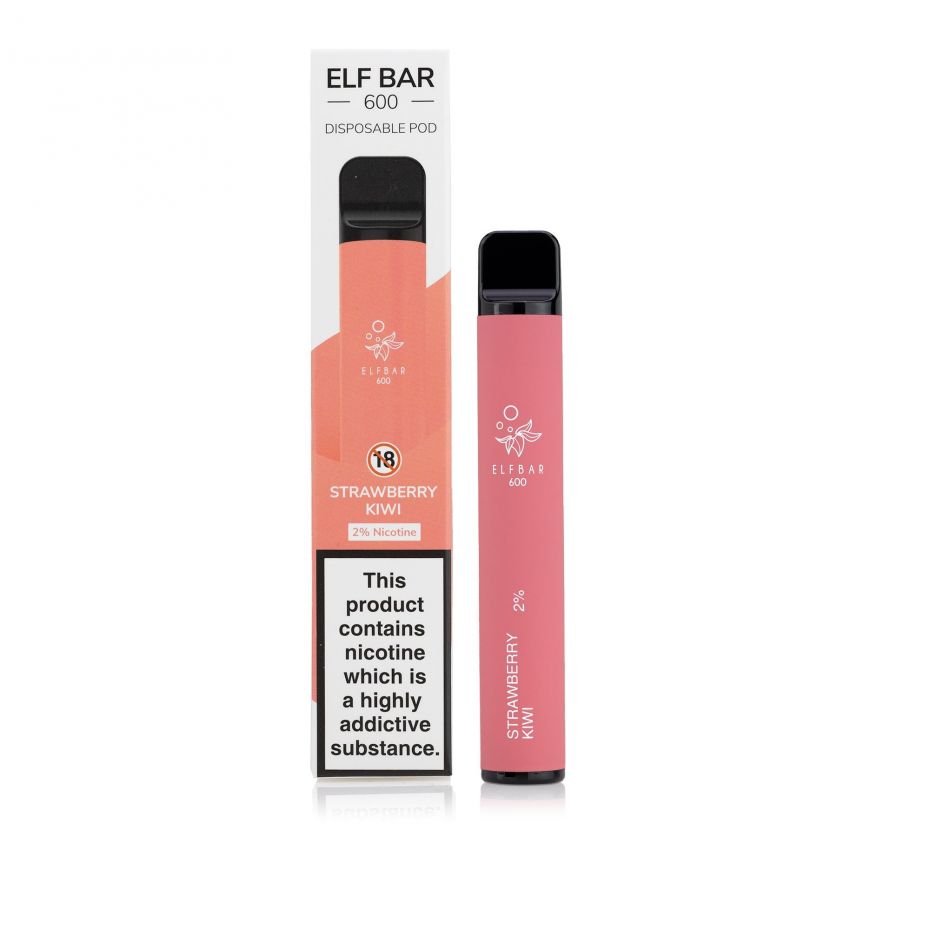 Strawberry Kiwi | ELF BAR 600 Disposable Vape | ET UK