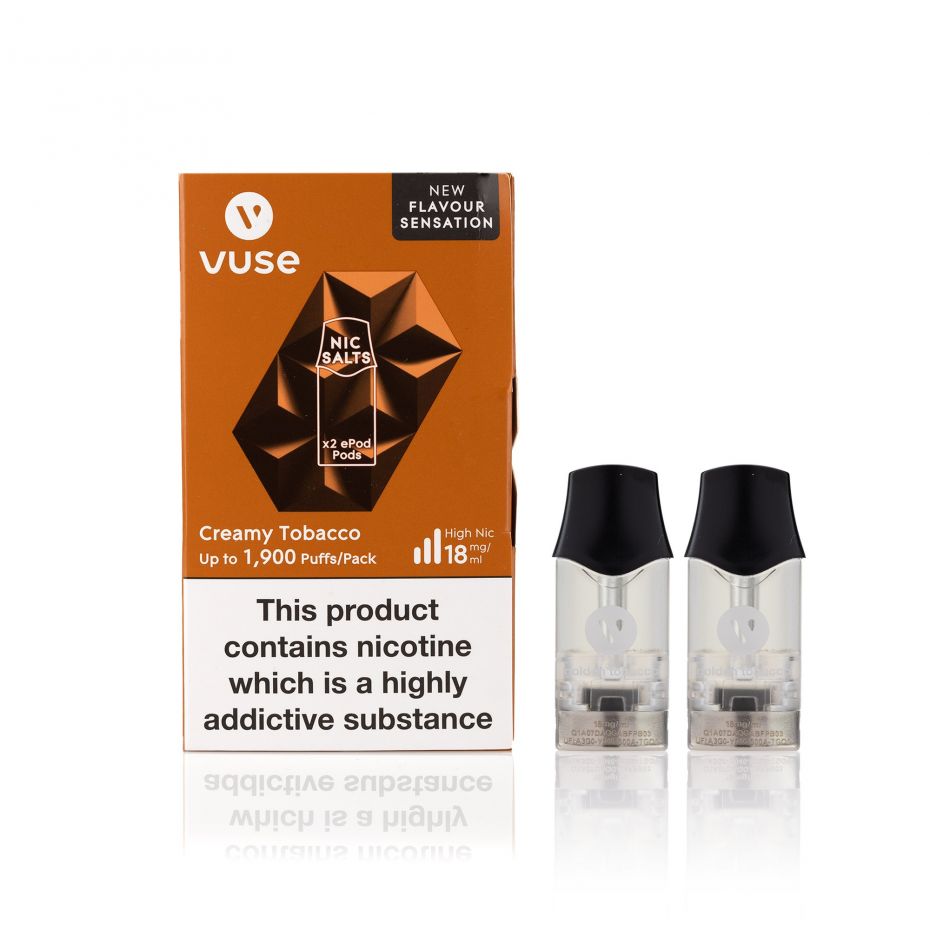 Vuse Creamy Tobacco ePod Cartridges Electric Tobacconist UK