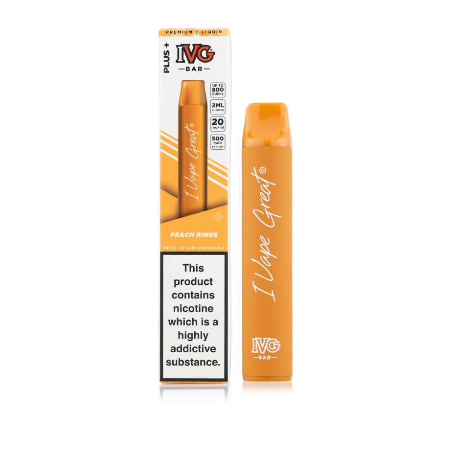 Peach Rings IVG Bar Plus + Disposable | Electric Tobacconist UK