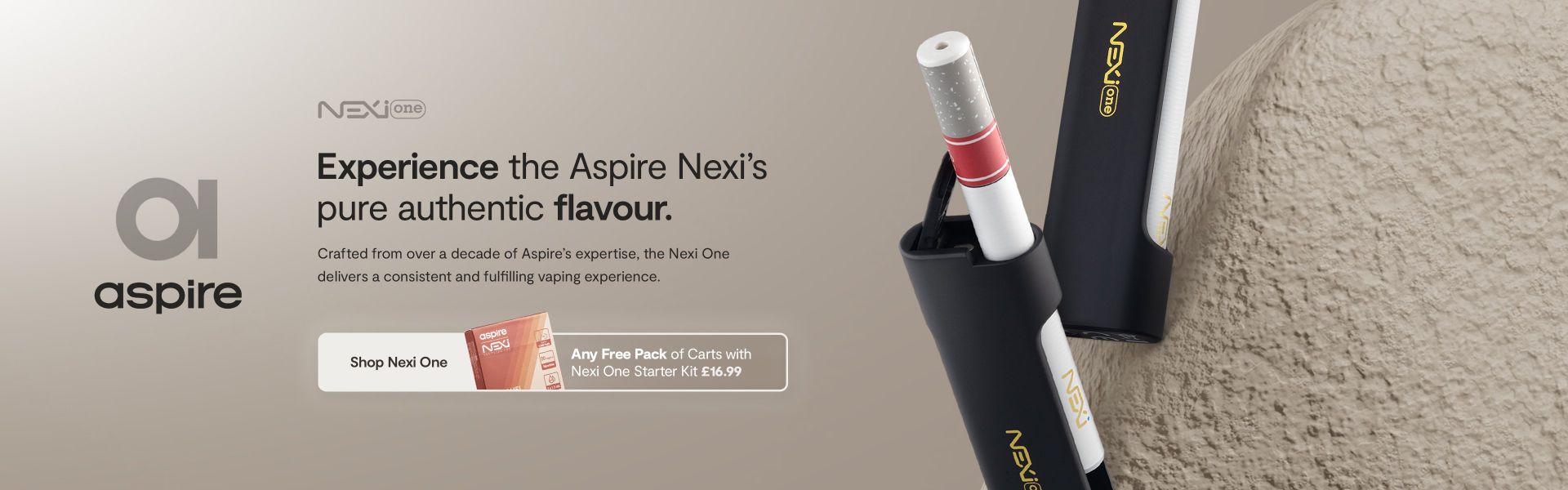 Free pack of carts with Nexi One Starter Kit