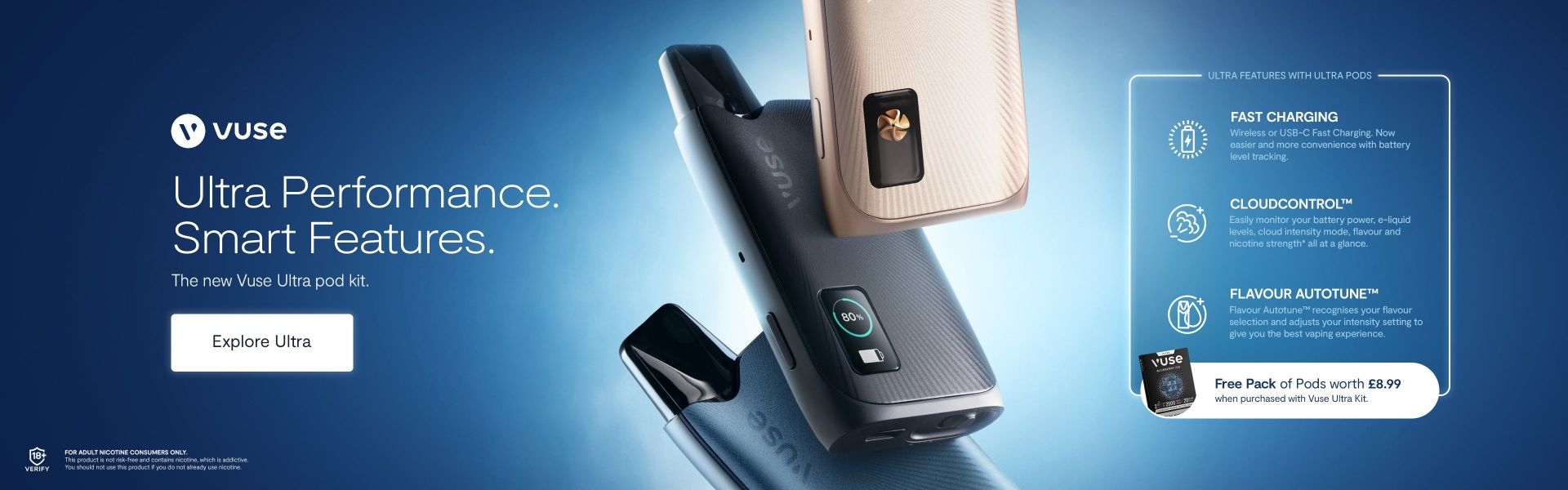 The New Vuse Ultra, The most advanced Vuse vape.