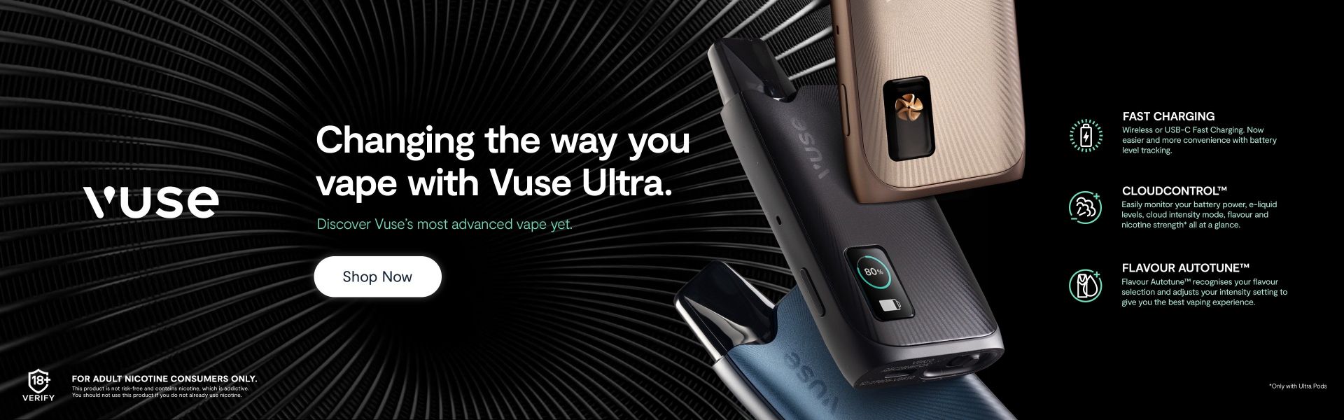 The New Vuse Ultra, The most advanced Vuse vape.