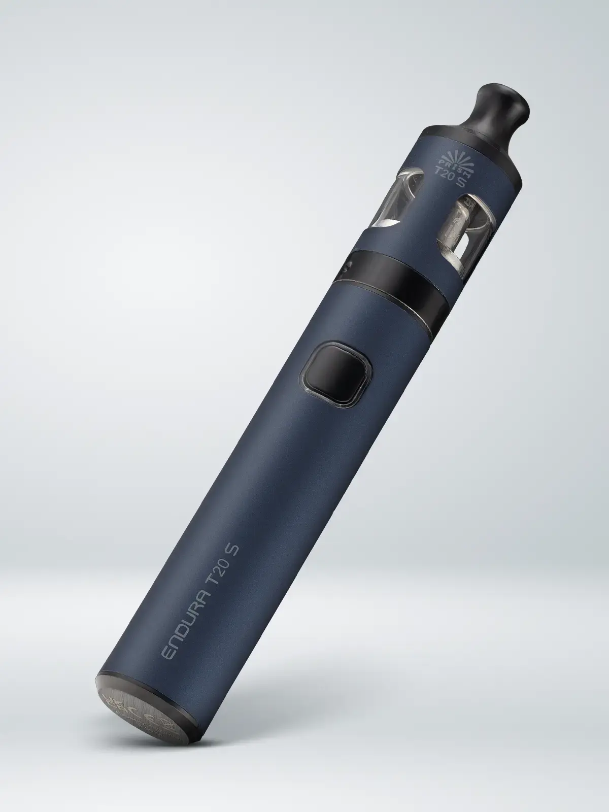 Innokin Endura T20 S device in Blue, leaning with a grey background.