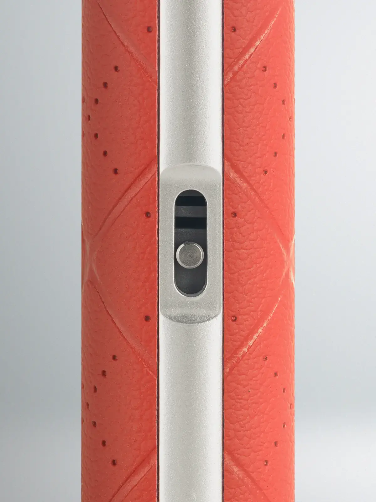 A close-up shot of the OXVA Xlim Go in Red showing the airflow control.